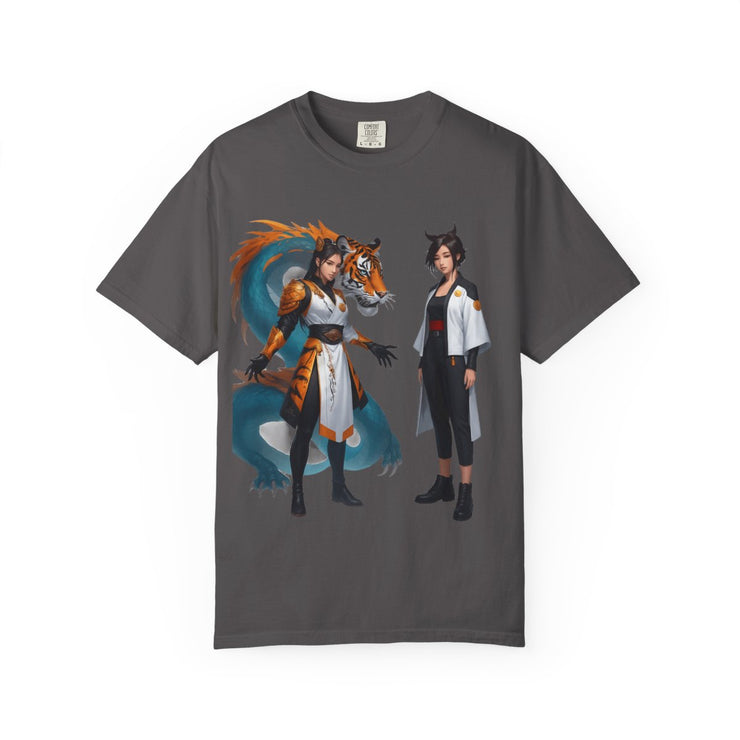 Vintage Wildlife Tee – Tiger & Dragon Nature Shirt