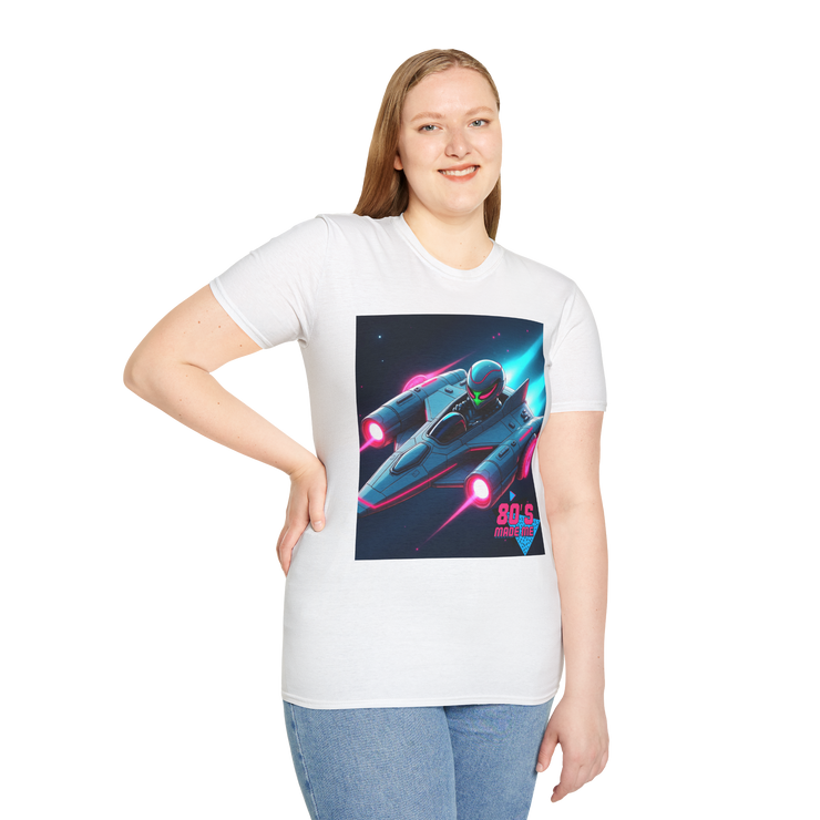 Retro 80s Sci-Fi Graphic Tee – Vintage Space T-Shirt