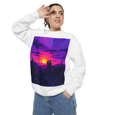 Sunset Romance Sweatshirt – Boho Mountain Pullover