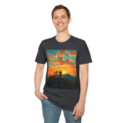 Support Love Sunset T-Shirt – Couples Graphic Tee