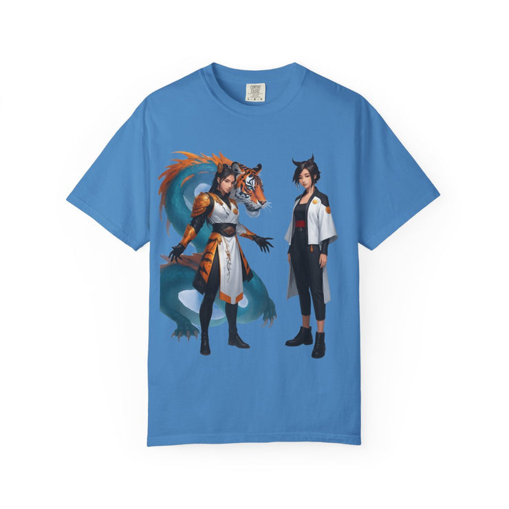 Vintage Wildlife Tee – Tiger & Dragon Nature Shirt